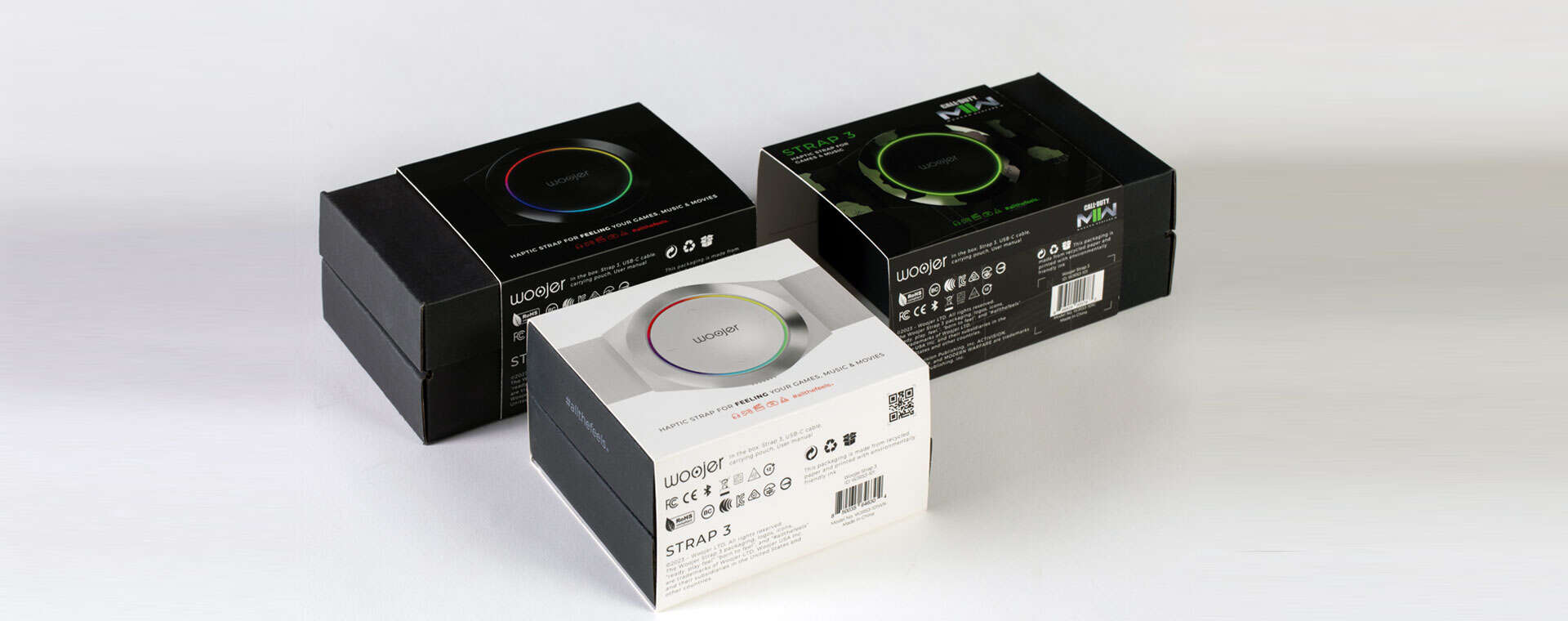 אפשרות 2: רצועת תפס ל-Gaming, Music ו-Movies של Wooyer.