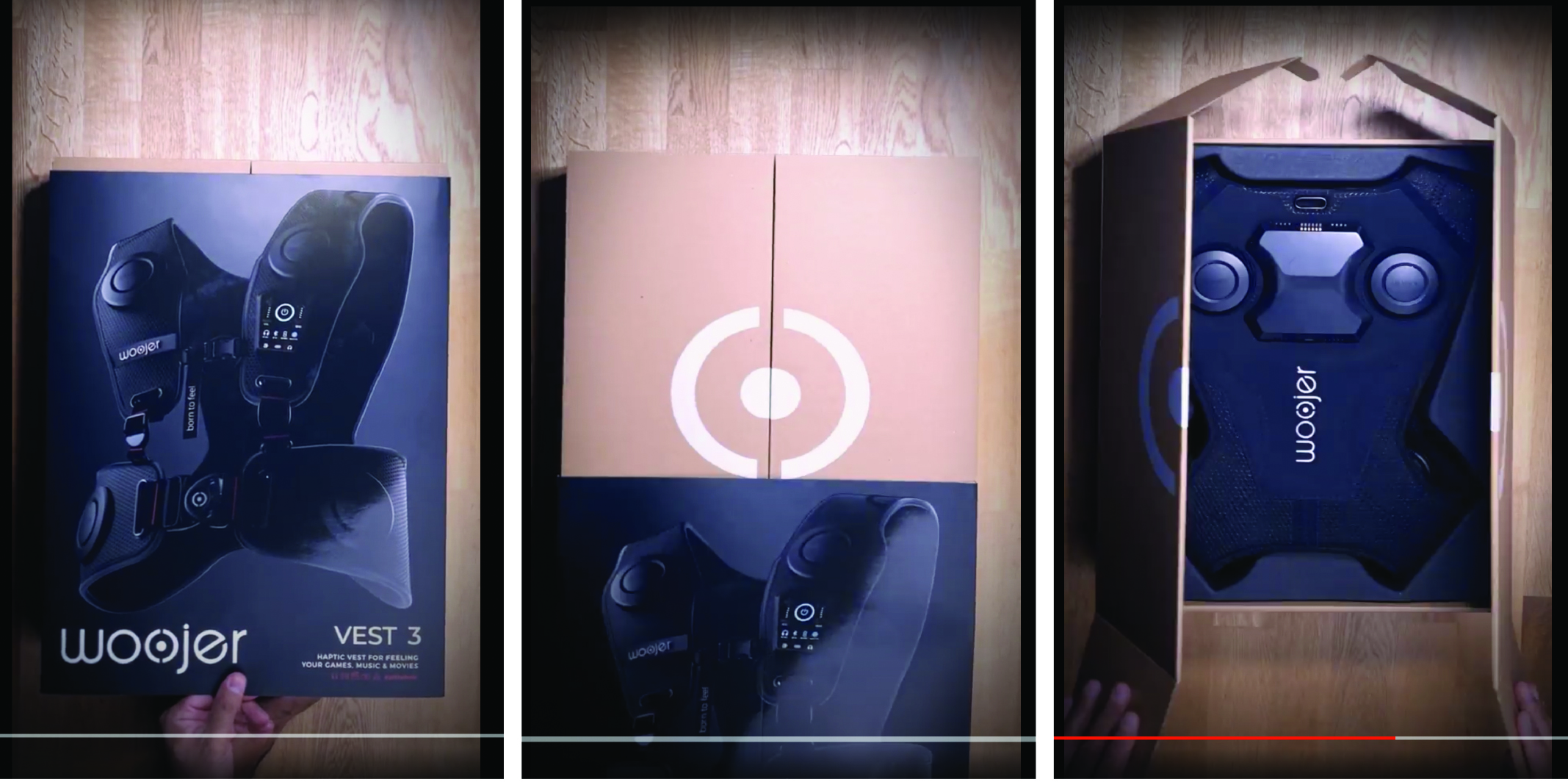 unboxing video woojer vest 3. package designed by notfromhere ©